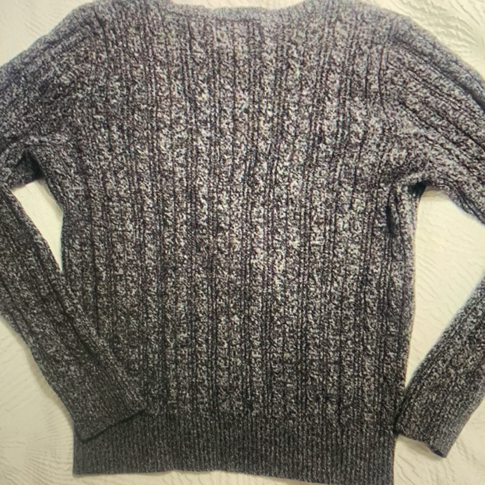 St. John's Bay Heathered Gray V-Neck Sweater